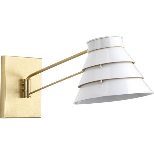 Progress Point Dume™ - Onshore 1 Light P710070 160 1 60 Watt MED WALL BRACKET in Brushed Brass Finish Model: P710070-160