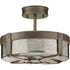 Progress Point Dume™ - Rockdance 4 Light P350143 081 4 60 Watt CAND SEMI FLUSH in Antique Nickel Finish Model: P350143-081