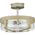 Progress Point Dume™ - Rockdance 4 Light P350143 081 4 60 Watt CAND SEMI FLUSH in Antique Nickel Finish Model: P350143-081