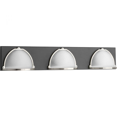 Progress Ponder LED Ponder Three Light Bath in Graphite Finish Model: P300092-143-30