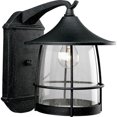 Progress Prairie P5764 09 1 100 Watt MED WALL LANTERN in Brushed Nickel Finish Model: P5764-09