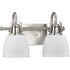 Progress Preston P300427 009 2 Light BATH in Brushed Nickel Finish Model: P300427-009
