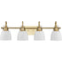 Progress Preston P300429 009 4 Light BATH in Brushed Nickel Finish Model: P300429-009