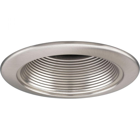 Progress Recessed - Trim 4 Inch Step Baffle Trim for 4 Inch Housing (P83 P83 P832) in Brushed Nickel Finish Model: P8044-09