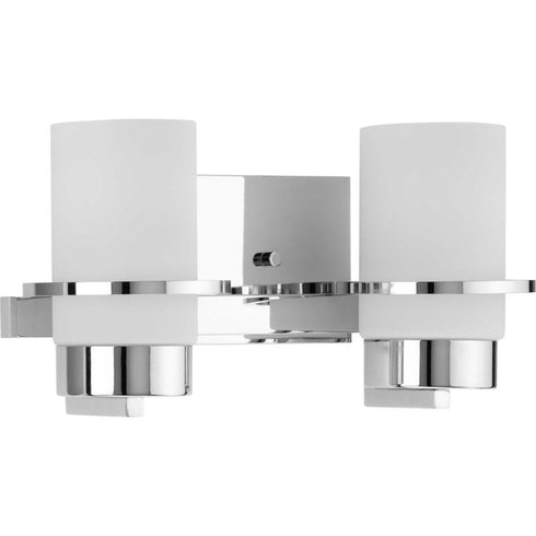 Progress Reiss P300414 009 2 Light BATH in Brushed Nickel Finish Model: P300414-009