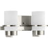 Progress Reiss P300414 009 2 Light BATH in Brushed Nickel Finish Model: P300414-009