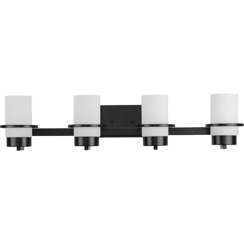 Progress Reiss P300416 009 4 Light BATH in Brushed Nickel Finish Model: P300416-009