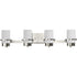 Progress Reiss P300416 009 4 Light BATH in Brushed Nickel Finish Model: P300416-009