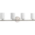 Progress Replay P2160 09 4 100 Watt MED BATH BRACKET in Brushed Nickel Finish Model: P2160-09