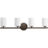 Progress Replay P2160 09 4 100 Watt MED BATH BRACKET in Brushed Nickel Finish Model: P2160-09