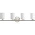 Progress Replay P2160 09 4 100 Watt MED BATH BRACKET in Brushed Nickel Finish Model: P2160-09