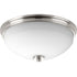 Progress Replay P3423 09 2 60 Watt MED FLUSH MOUNT in Brushed Nickel Finish Model: P3423-09