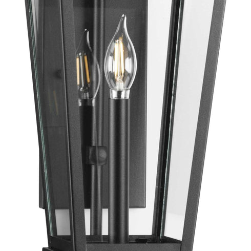 Progress Richmond Hill P560345 031 1 Light WALL LANTERN in Textured Black Finish Model: P560345-031