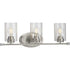 Progress Riley P300278 009 3 60 Watt MED BATH BRACKET in Brushed Nickel Finish Model: P300278-009
