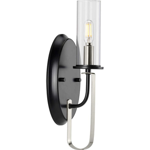 Progress Riley P710082 009 1 60 Watt CAND WALL BRACKET in Brushed Nickel Finish Model: P710082-009