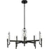Progress Rivera Collection 5 Light in Matte Black Luxe Industrial Chandelier Model: P400363-31M