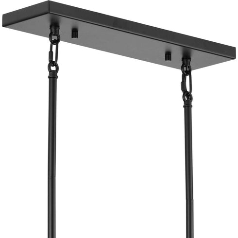 Progress Rivera Collection 5 Light in Matte Black Luxe Industrial Linear Light Model: P400356-31M