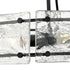 Progress Rivera Collection Four Light in Matte Black Luxe Industrial Chandelier Model: P400354-31M