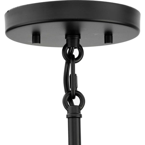 Progress Rivera Collection One Light in Matte Black Luxe Industrial Pendant Model: P500434-31M