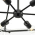 Progress Rivera Collection Six Light in Matte Black Luxe Industrial Chandelier Model: P400355-31M