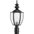 Progress Roman Coach P6417 20 1 100 Watt MED POST LANTERN in Antique Bronze Finish Model: P6417-20