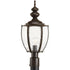 Progress Roman Coach P6417 20 1 100 Watt MED POST LANTERN in Antique Bronze Finish Model: P6417-20
