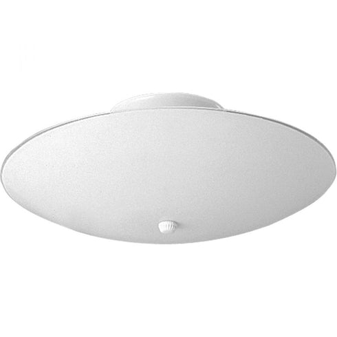 Progress Round Glass P4609 30 2 60 Watt MED CLSE TO CLG in White Finish Model: P4609-30