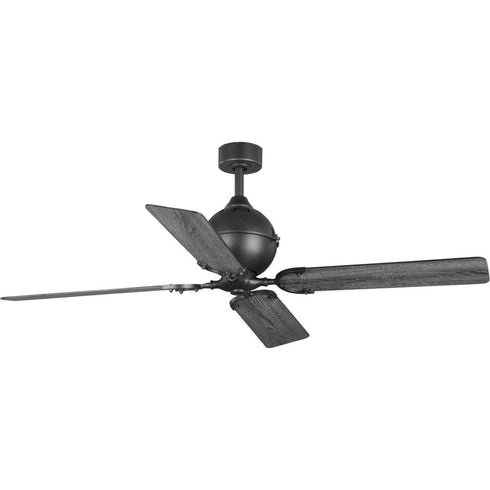 Progress Royer Collection 56 Inch Four Blade in Forged Black Ceiling Fan Model: P250010-080