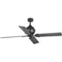 Progress Royer Collection 56 Inch Four Blade in Forged Black Ceiling Fan Model: P250010-080