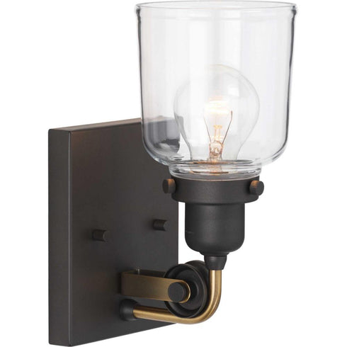 Progress Rushton P300226 009 1 60 Watt MED BATH BRACKET in Brushed Nickel Finish Model: P300226-009