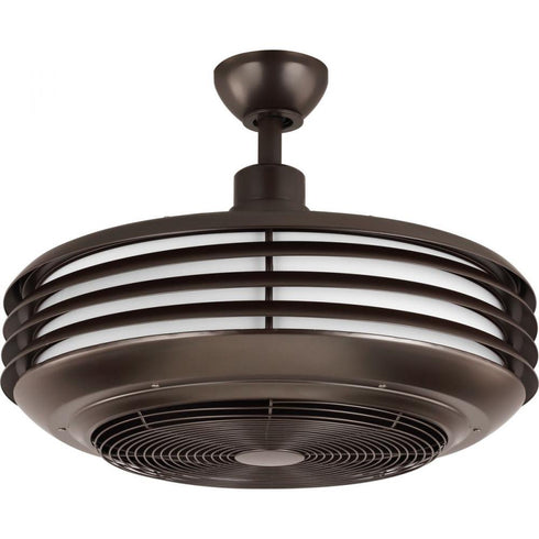 Progress Sanford P2594 0930K 24IN FANDELIER With LED LGT in Brushed Nickel Finish Model: P2594-0930K