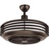 Progress Sanford P2594 0930K 24IN FANDELIER With LED LGT in Brushed Nickel Finish Model: P2594-0930K