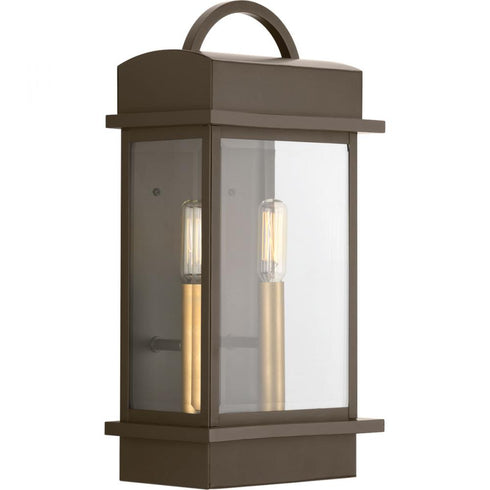 Progress Santee P560002 020 2 60 Watt CAND WALL LANTERN in Antique Bronze Finish Model: P560002-020