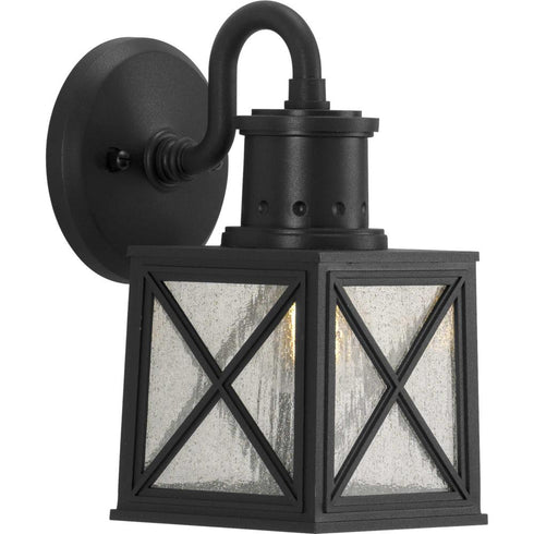 Progress Seagrove Collection One Light Small Wall Lantern with DURASHIELD in Textured Black Finish Model: P560163-031