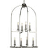 Progress Seneca Collection Eight Light in Matte Black Farmhouse Pendant Light Model: P500122-031