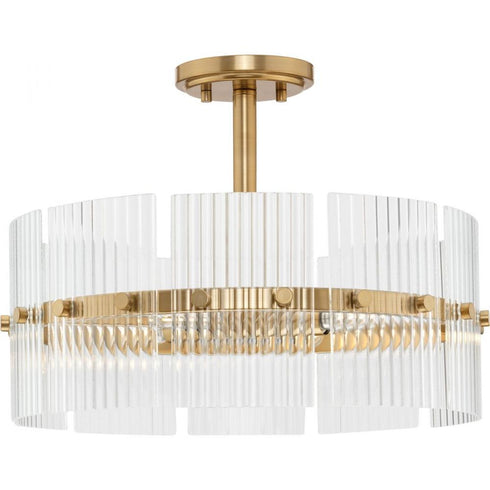 Progress Seville Collection Four Light in Soft Gold Contemporary Pendant Model: P500456-205