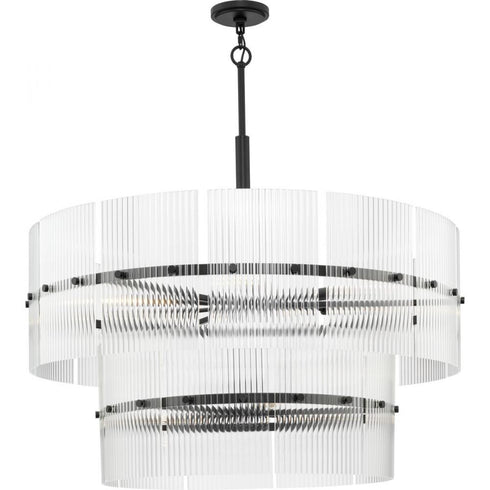 Progress Seville Collection Nine Light in Soft Gold Contemporary Chandelier Model: P400390-205