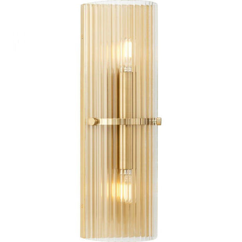 Progress Seville Collection Two Light in Soft Gold Contemporary Wall Sconce Model: P710136-205