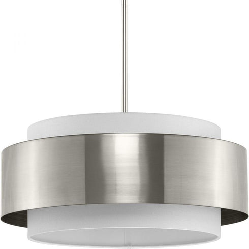 Progress Silva P500400 009 3 Light PENDANT in Brushed Nickel Finish Model: P500400-009