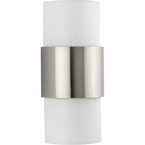 Progress Silva P710119 009 2 Light WALL SCONCE in Brushed Nickel Finish Model: P710119-009