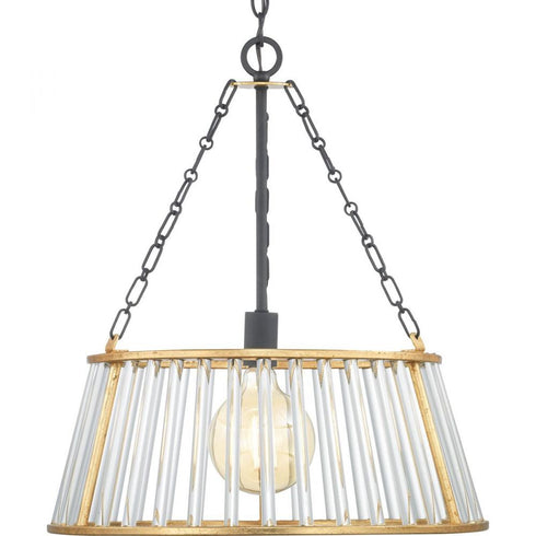 Progress Sinclaire Collection One Light Pendant in Textured Black Finish Model: P500163-031