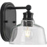 Progress Singleton P300395 009 1 Light BATH in Brushed Nickel Finish Model: P300395-009