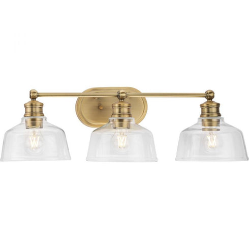 Progress Singleton P300397 009 3 Light BATH in Brushed Nickel Finish Model: P300397-009