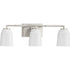 Progress Spenser Collection Three Light in Brushed Nickel Industrial Vanity Light Model: P300505-009