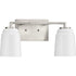 Progress Spenser Collection Two Light in Brushed Nickel Industrial Vanity Light Model: P300504-009