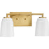 Progress Spenser Collection Two Light in Brushed Nickel Industrial Vanity Light Model: P300504-009
