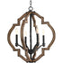 Progress Spicewood P4766 71 4 60 Watt CAND CHANDELIER in Gilded Iron Finish Model: P4766-71