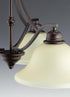Progress Spirit Collection Three Light Inverted Pendant in Pebbles Finish Model: P3455-144