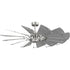 Progress Springer II P250098 081 12 BLADE CEILING FAN in Antique Nickel Finish Model: P250098-081
