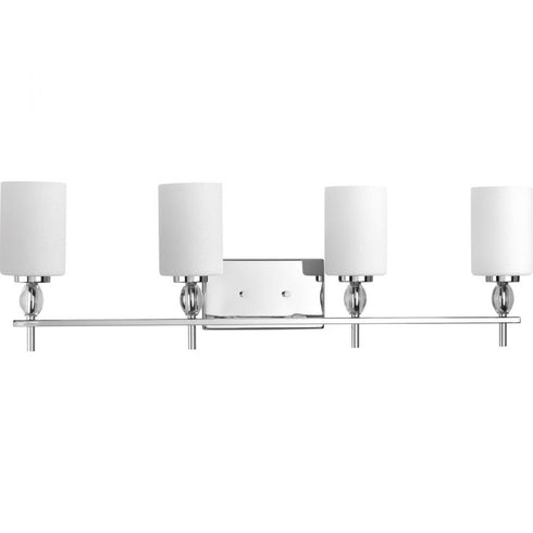 Progress Status P2777 15 4 100 Watt MED BATH BRACKET in Polished Chrome Finish Model: P2777-15